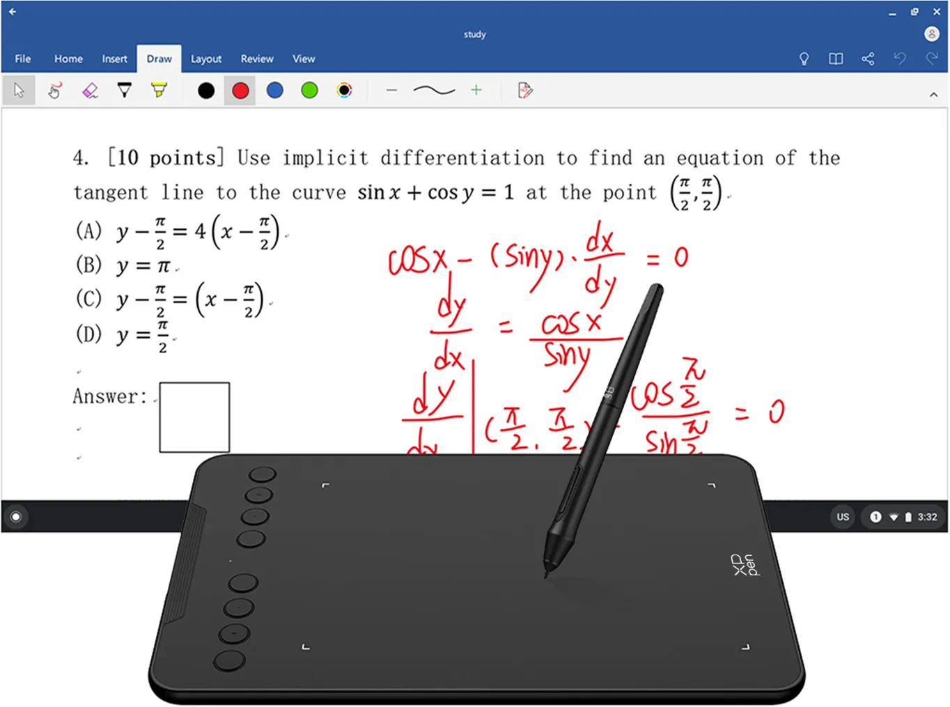 Deco Mini7 W 3 قلم نوری ایکس پی پن مدل XP-Pen Deco Mini7 W