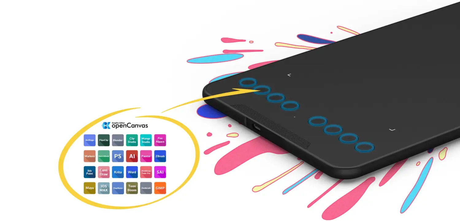 Deco Mini7 W 9 قلم نوری ایکس پی پن مدل XP-Pen Deco Mini7 W