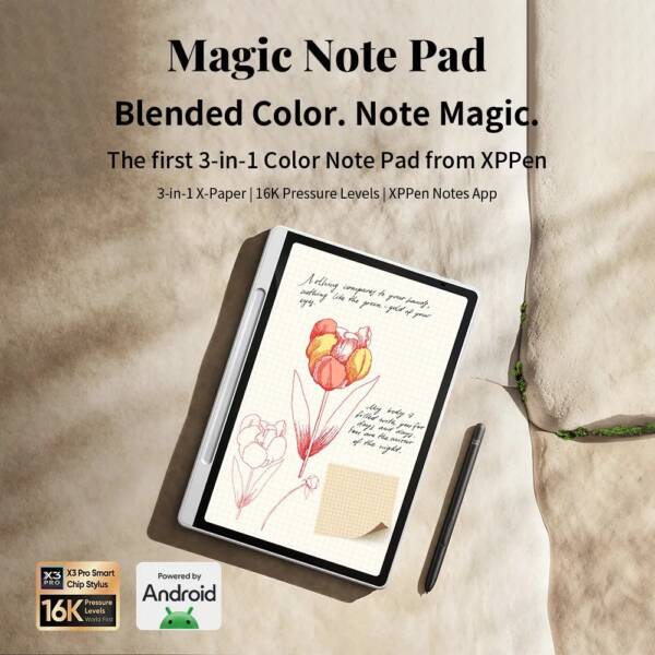 تبلت یادداشت هوشمند ایکس پی پن مدل XP-Pen Magic Note Pad 12 تبلت یادداشت هوشمند ایکس پی پن مدل XP-Pen Magic Note Pad