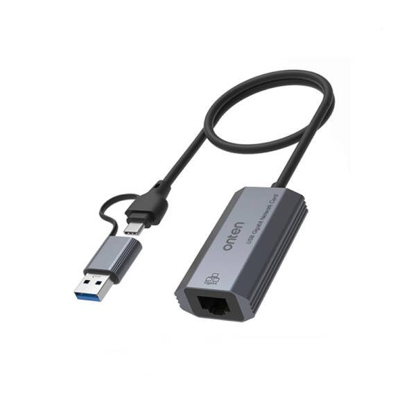 تبدیل اونتن USB3.0/USB-C به LAN مدل ONTEN-UE101 1 تبدیل اونتن USB3.0/USB-C به LAN مدل ONTEN-UE101