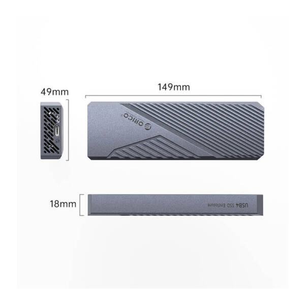 باکس هارد NVMe اوریکو ORICO CNM2-U4 USB4 M.2 NVMe SSD Enclosure 2 CNM2 U4 1