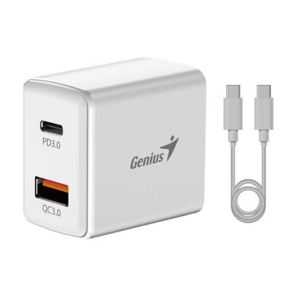 آداپتور فست شارژ جنیوس Genius Fast Charging Pack 20w PD-20ACP