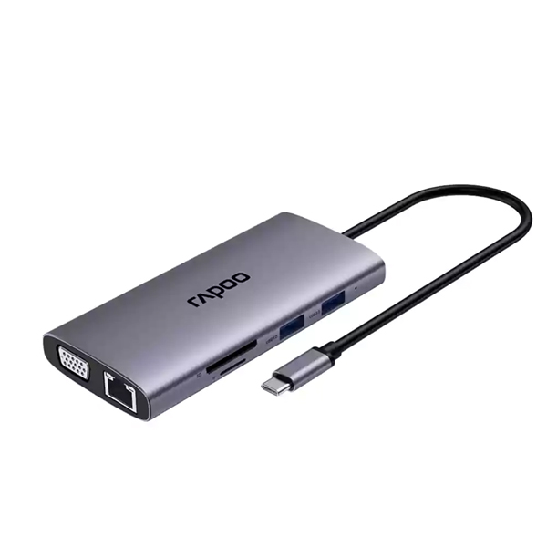 هاب 10 پورت Type-C رپو مدل Rapoo XD101