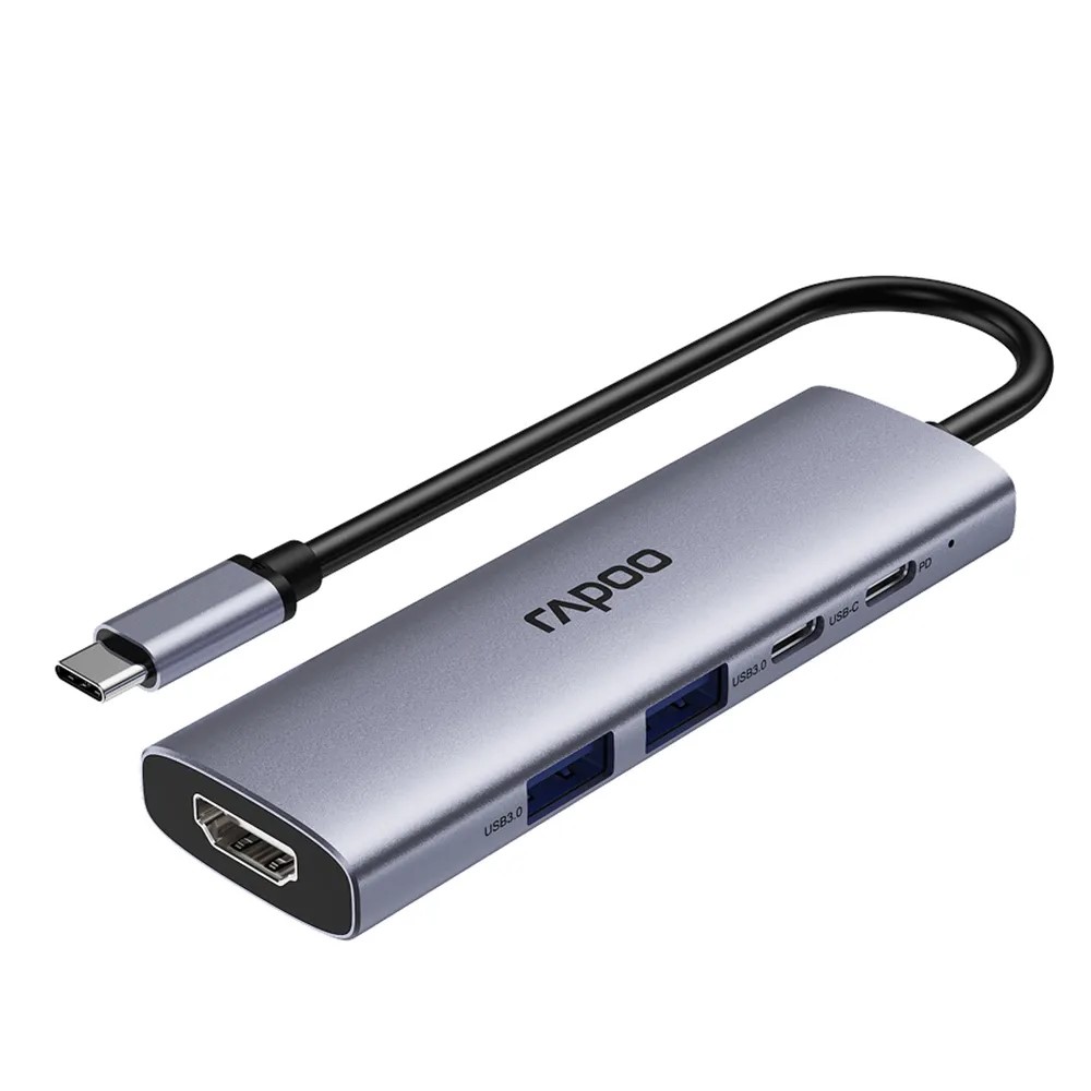Rapoo XD51 3 هاب 5 پورت Type-C رپو مدل Rapoo XD51