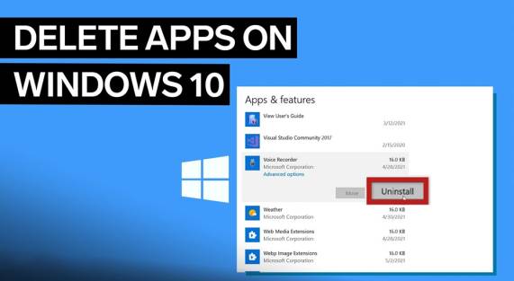 چگونه یک برنامه را در ویندوز 10 حذف کنیم؟